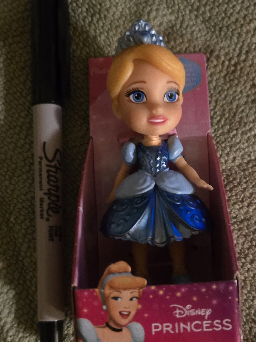 Cinderella Brand Blue & Light Blue Princess Doll with Tiara